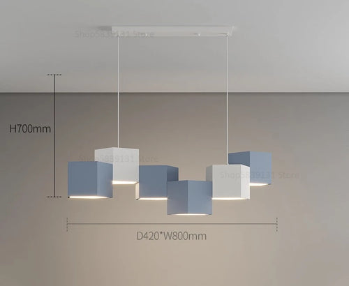 lustre moderne simple style nordique créatif prisme hexagonal éclairage intérieur - vue 8 sur 11