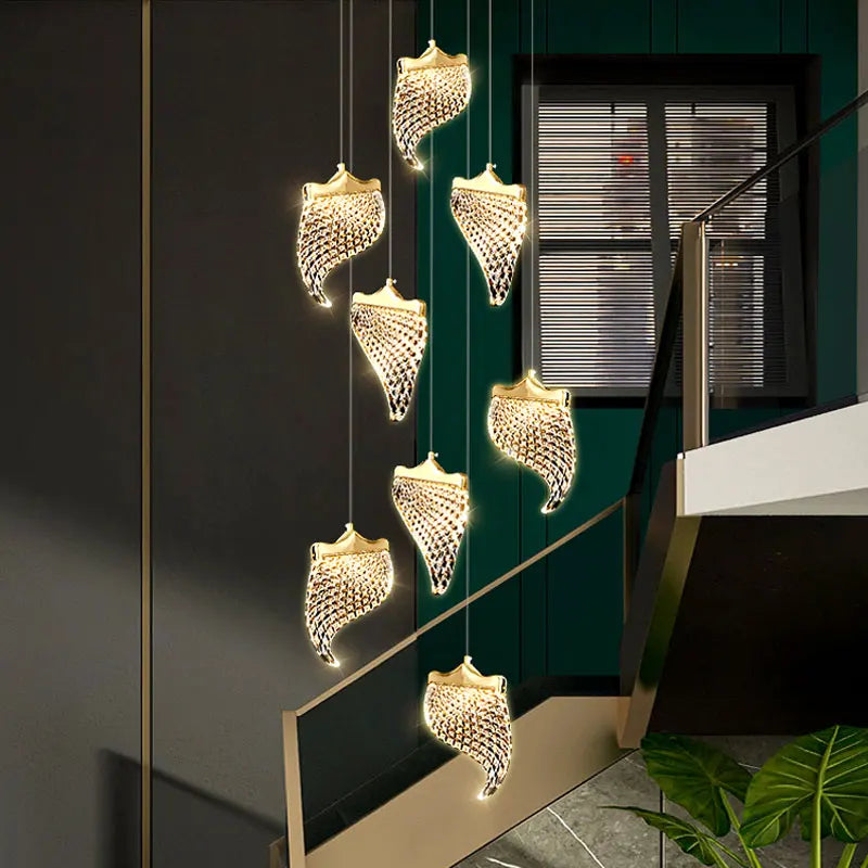 lustre led suspendu pour éclairage moderne intérieur - vue 4 sur 14