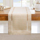 chemin de table lin ajoure style moderne repas