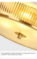 plafonnier led en cuivre et cristal design créatif pour intérieur décoratif