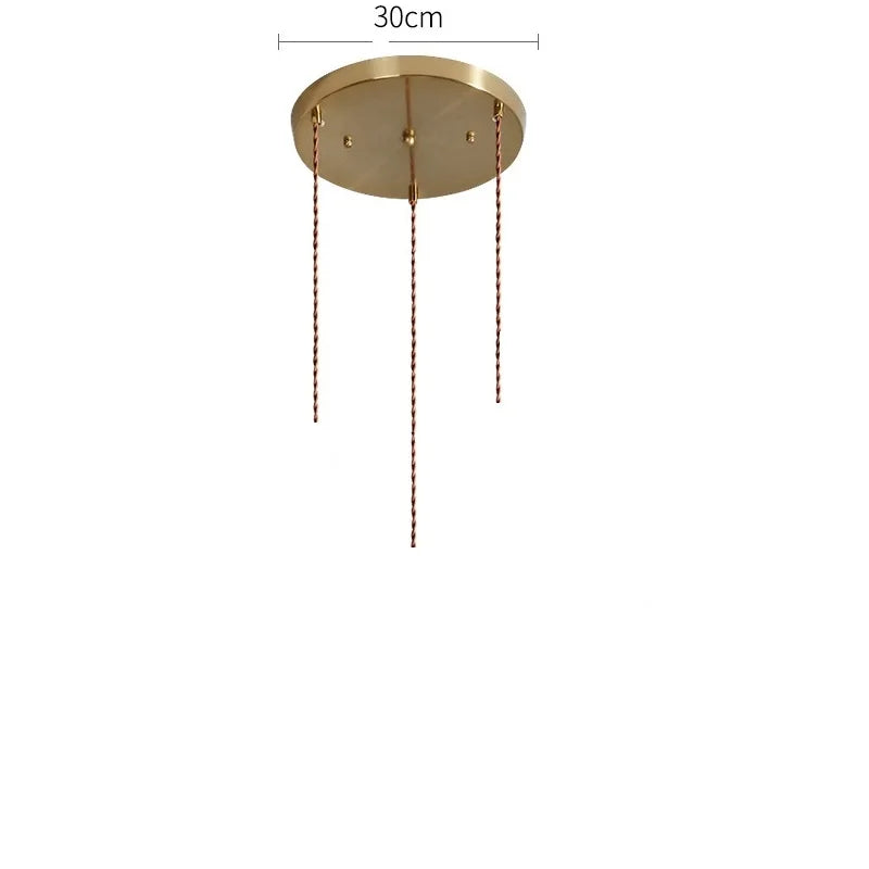 suspension en verre diamant led nordique moderne - vue 30 sur 30