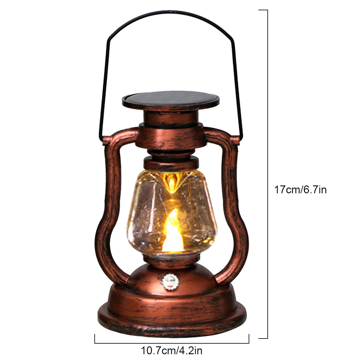 lampe solaire à led pour jardin et camping portable - vue 6 sur 7