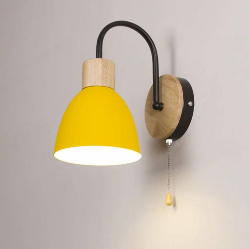 applique murale nordique moderne macaron avec interrupteur led - vue 4 sur 18