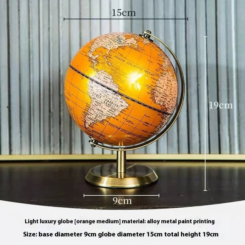globe terrestre rétro anglais décoration éducative pour enfants et bureau - vue 9 sur 9