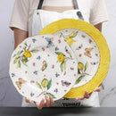 Assiette bol en céramique motif citron style européen