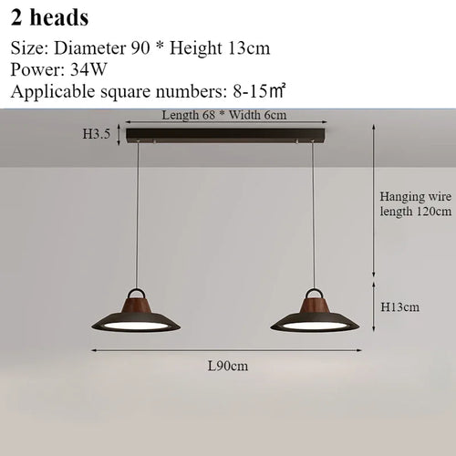 lustre moderne nordique créatif pour décoration intérieure avec lumières led - vue 12 sur 16