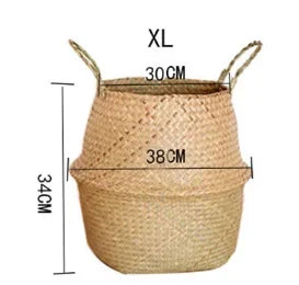 panier suspendu en osier pour rangement et décoration - vue 11 sur 16