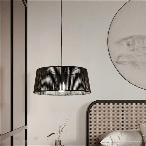 suspension art déco moderne créative en corde pour intérieur - vue 4 sur 12
