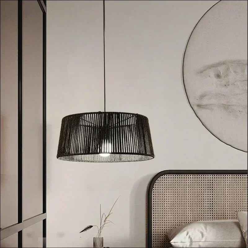 suspension art déco moderne créative en corde pour intérieur - vue 4 sur 12