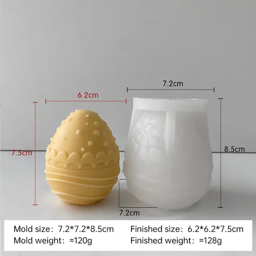 moule en silicone pour bougies œufs de pâques fait maison - vue 8 sur 21