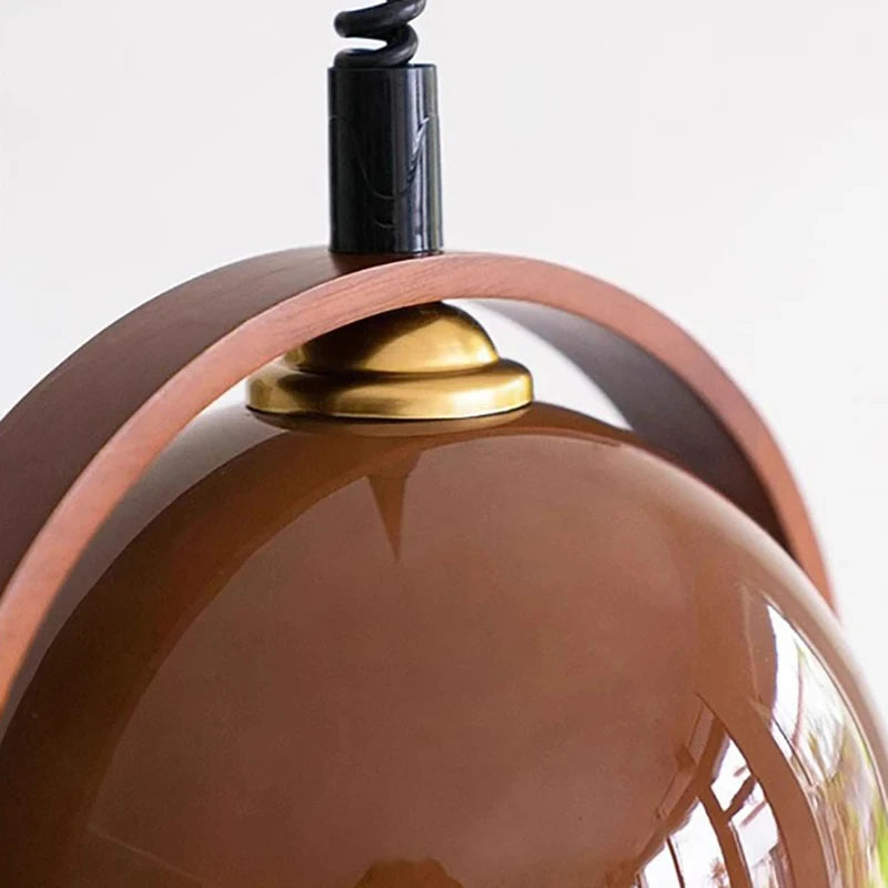 suspension en verre et bois style moderne hauteur réglable pour intérieur - vue 5 sur 8