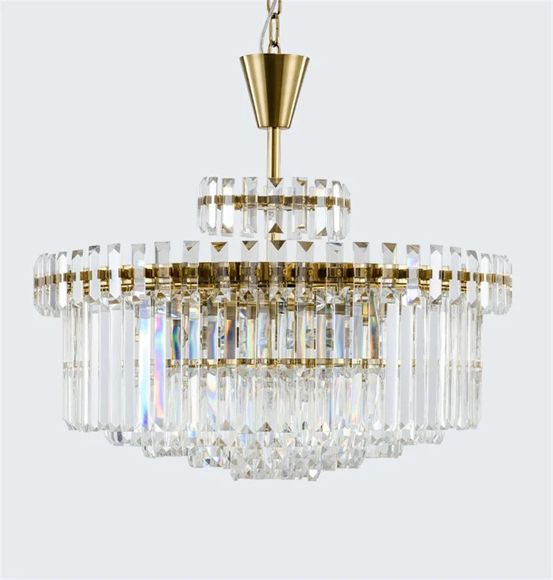 lustre moderne en cristal design haut de gamme pour intérieur élégant - vue 5 sur 6