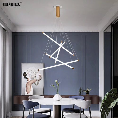 lustre led moderne avec gradation à distance pour intérieur - vue 7 sur 24
