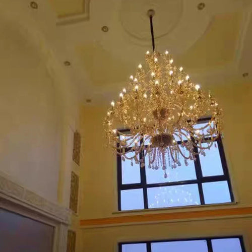 lustre moderne en cristal pour un éclairage élégant et raffiné - vue 7 sur 8