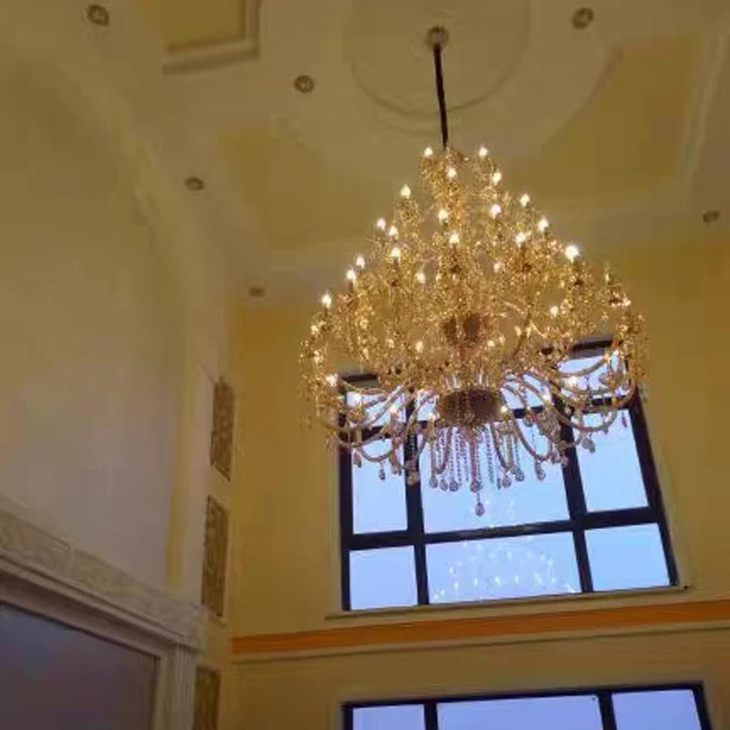 lustre moderne en cristal pour un éclairage élégant et raffiné - vue 6 sur 8