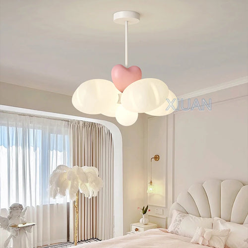 lustre romantique étoile colorée pour éclairage enfant - vue 3 sur 9