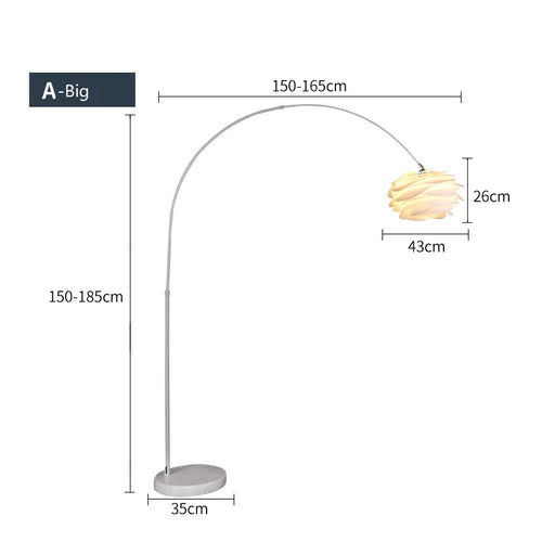 lampadaire en acrylique design pour décoration intérieure élégante - vue 13 sur 17
