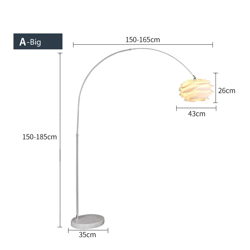 lampadaire en acrylique design pour décoration intérieure élégante - vue 13 sur 17
