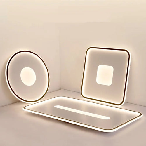 plafonnier led ultra mince rond moderne montage en surface - vue 2 sur 24