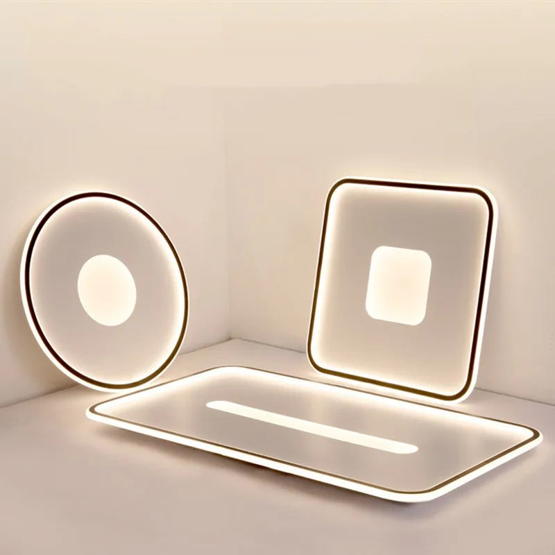 plafonnier led ultra mince rond moderne montage en surface - vue 2 sur 24