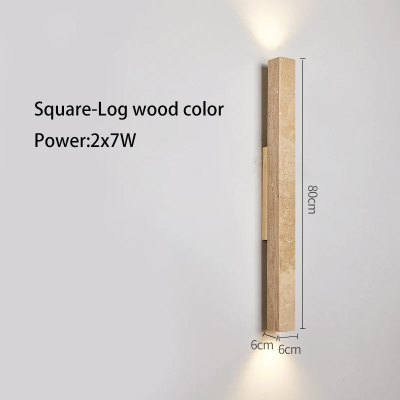 Applique murale longue Led en pierre - vue 18 sur 21