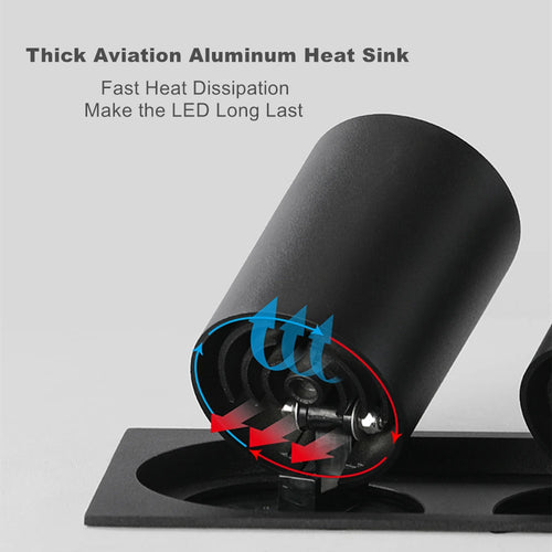 spot led encastré rotatif à intensité variable pour intérieur - vue 3 sur 5