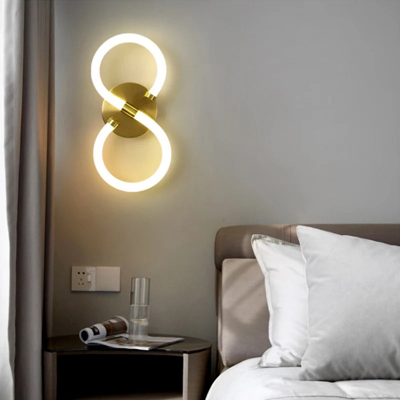 applique murale led en silice design moderne décoratif d'intérieur - vue 5 sur 10