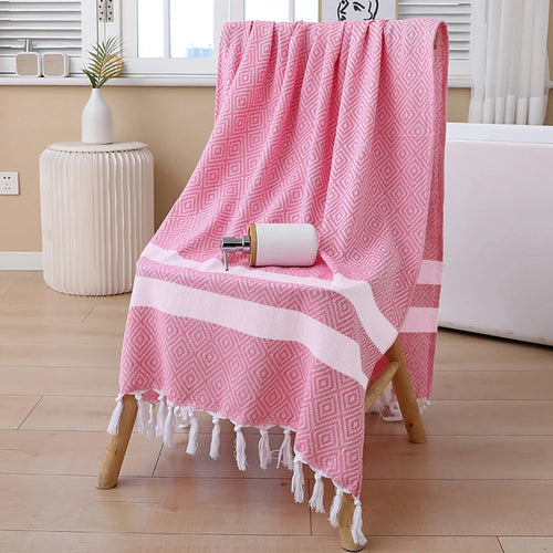 serviette de plage turque coton motif tissé - vue 5 sur 7