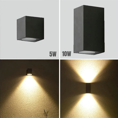 applique murale led extérieure étanche pliante pour cour jardin - vue 10 sur 15