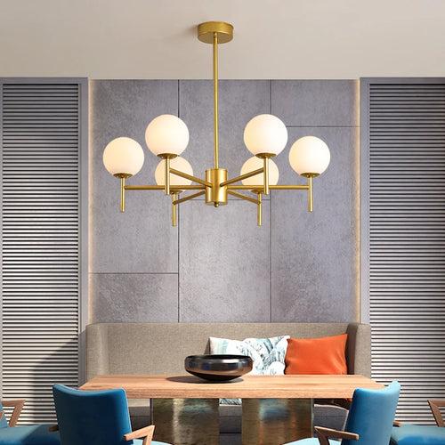 lustre en verre design médiéval pour décoration intérieure moderne - vue 5 sur 14