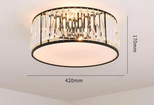 plafonnier moderne en cristal style européen lampes créatives à led - vue 12 sur 12