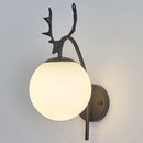 applique murale nordique moderne en fer et verre décorative
