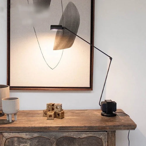 lampadaire moderne au design italien avec bras pivotant ajustable - vue 2 sur 14