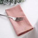 Serviette de table coton uni lavable lot 24