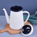 cafetière émaillée vintage 1 1l poignée solide