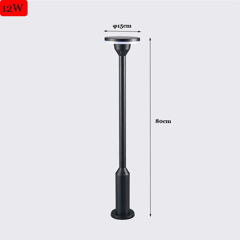 lampe extérieure moderne étanche pour jardin et parc - vue 9 sur 13