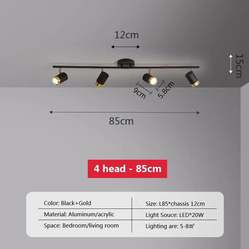 plafonnier led moderne à bande lumineuse décorative pour intérieur - vue 17 sur 21