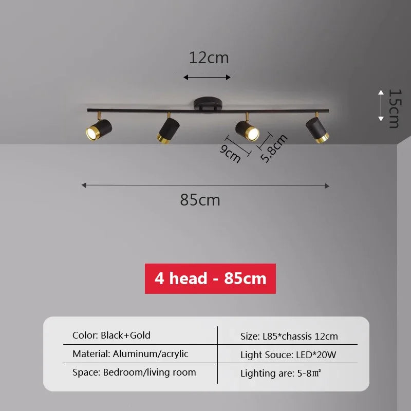 plafonnier led moderne à bande lumineuse décorative pour intérieur - vue 16 sur 21