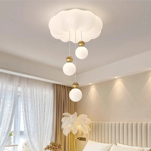 lustre moderne nuage pour chambre enfant romantique et chaleureux - vue 4 sur 15