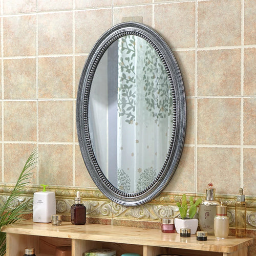 miroirs décoratifs ovales nordiques suspendus en macramé - vue 6 sur 12