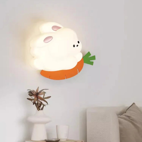 applique murale lapin mignon pour chambre enfant chaleureuse et moderne - vue 4 sur 8