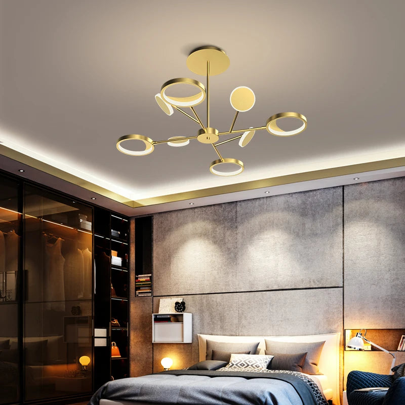 plafonnier led décoratif pour éclairage intérieur moderne - vue 5 sur 12