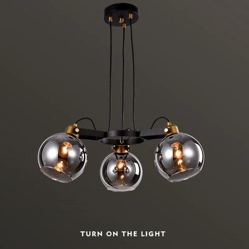lustre nordique simple et luxueux pour éclairage intérieur - vue 2 sur 8