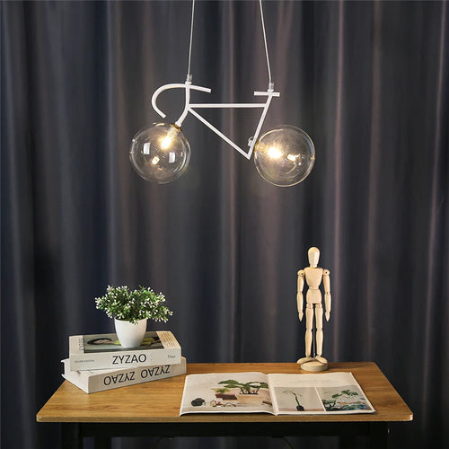 suspension modernes led en fer pour vélo créatives - vue 4 sur 11