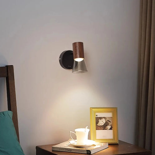 applique murale led modernes avec interrupteur et lampe de chevet - vue 4 sur 11