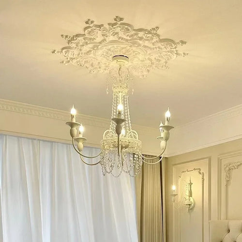 lustre en cristal style français pour chambre de princesse - vue 4 sur 11