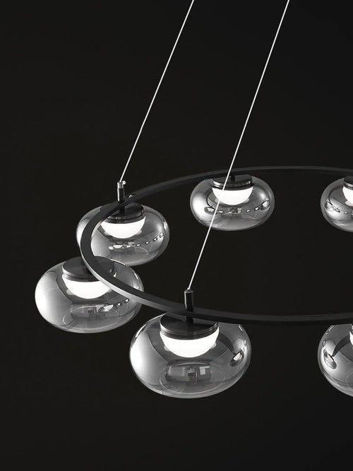 suspension en verre de luxe pour décoration moderne - vue 6 sur 9