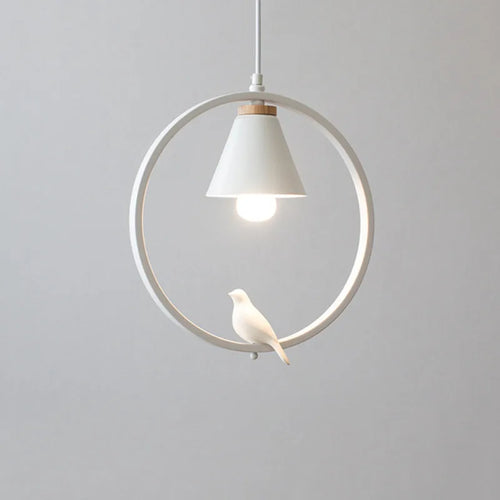 lampe à oiseaux nordique moderne en fer pour décoration intérieure - vue 12 sur 16