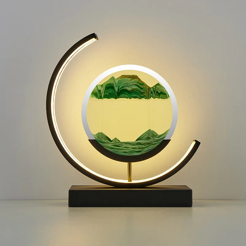lampe à poser LED art sable pour décoration intérieure dynamique - vue 12 sur 16