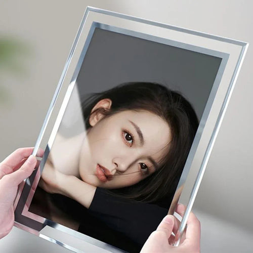 cadre photo en cristal pour portraits de famille et voyages - vue 3 sur 7